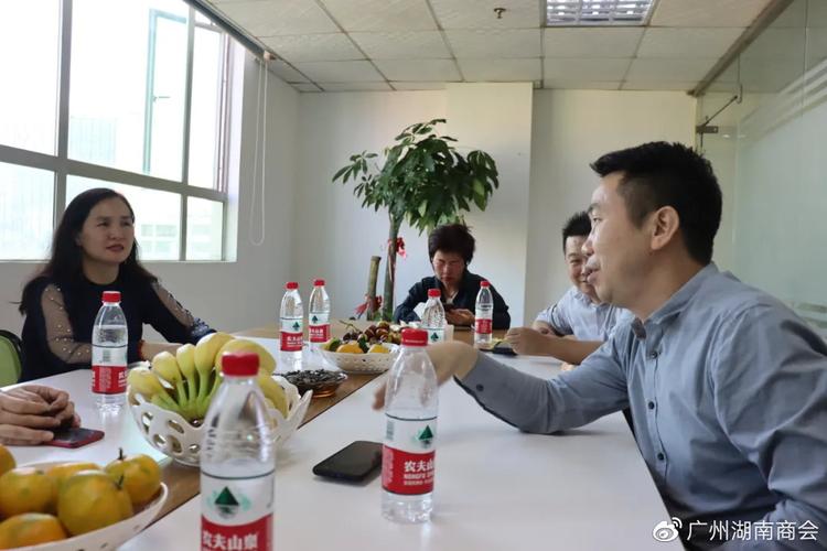 广州市湖南商会走访会员企业广州市辉霆信息咨询